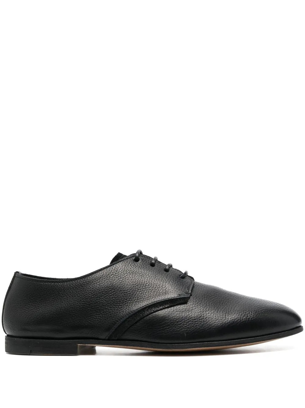 Premiata grained-texture leather derby shoes