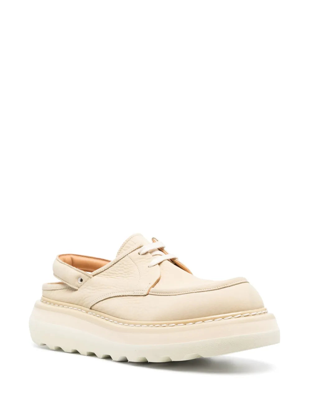 Premiata ridged flatform leather shoes