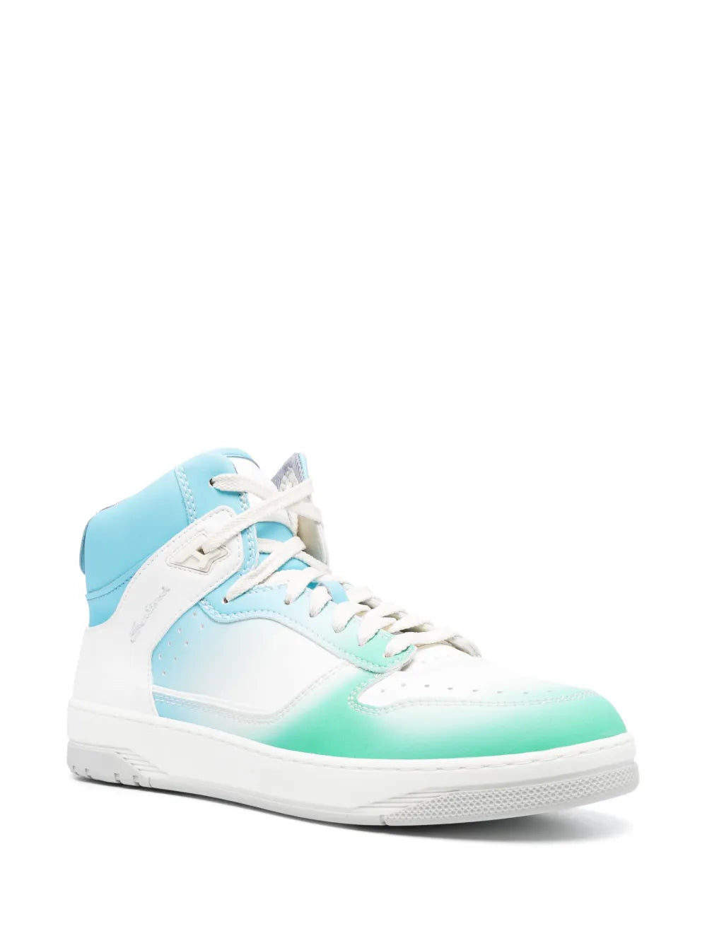 Santoni logo-print hi-top sneakers