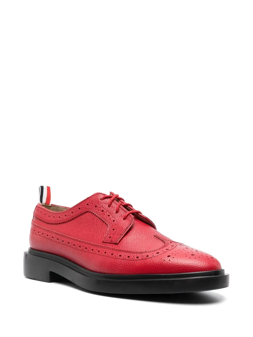 Thom Browne almond-toe leather brogues
