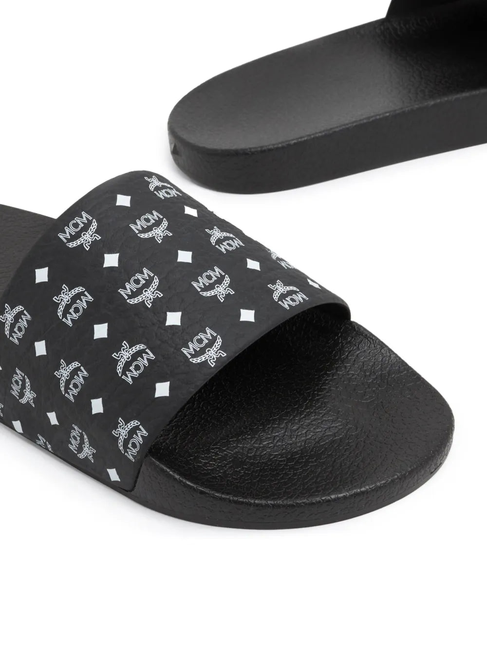 MCM logo-print single-strap slides