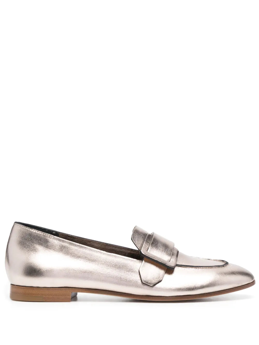 Del Carlo patent-finish calf-leather loafers