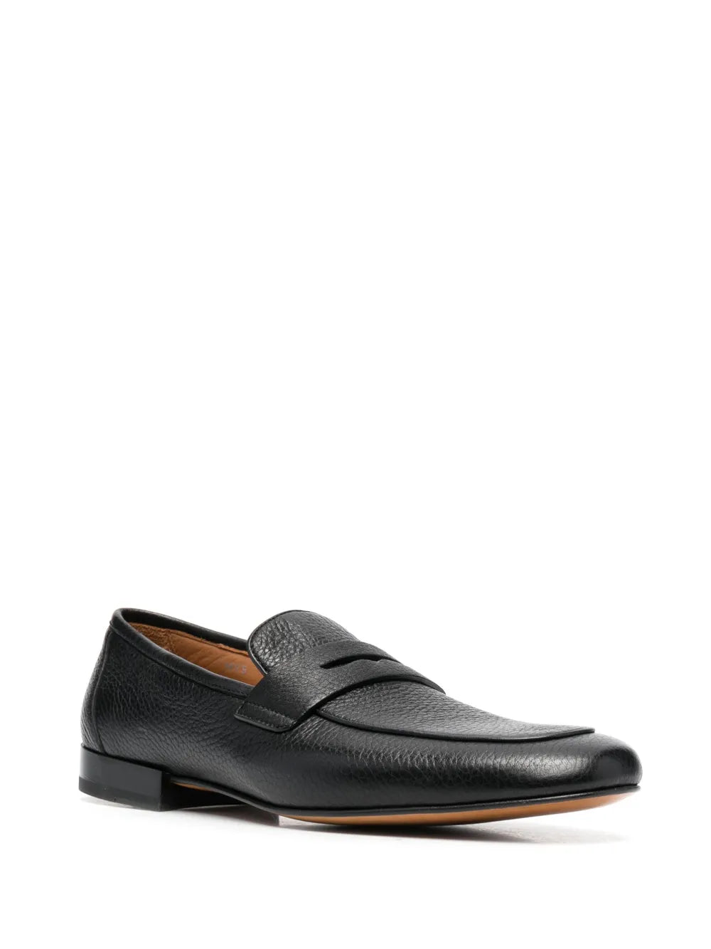 Corneliani grained-texture leather loafers