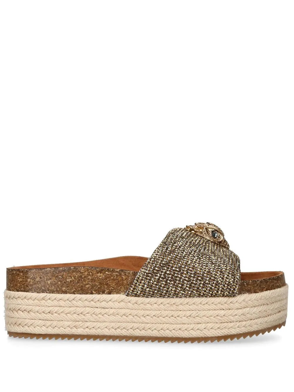 Kurt Geiger London Kensington appliqué-detail flatform espadrilles