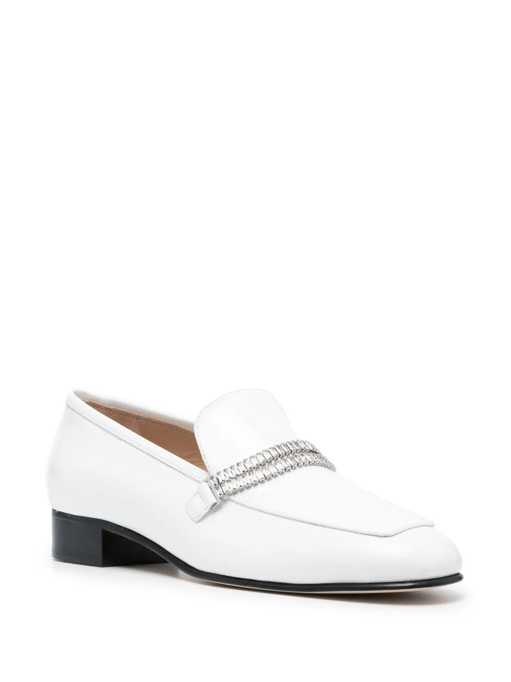 Stuart Weitzman crystal embellished loafers