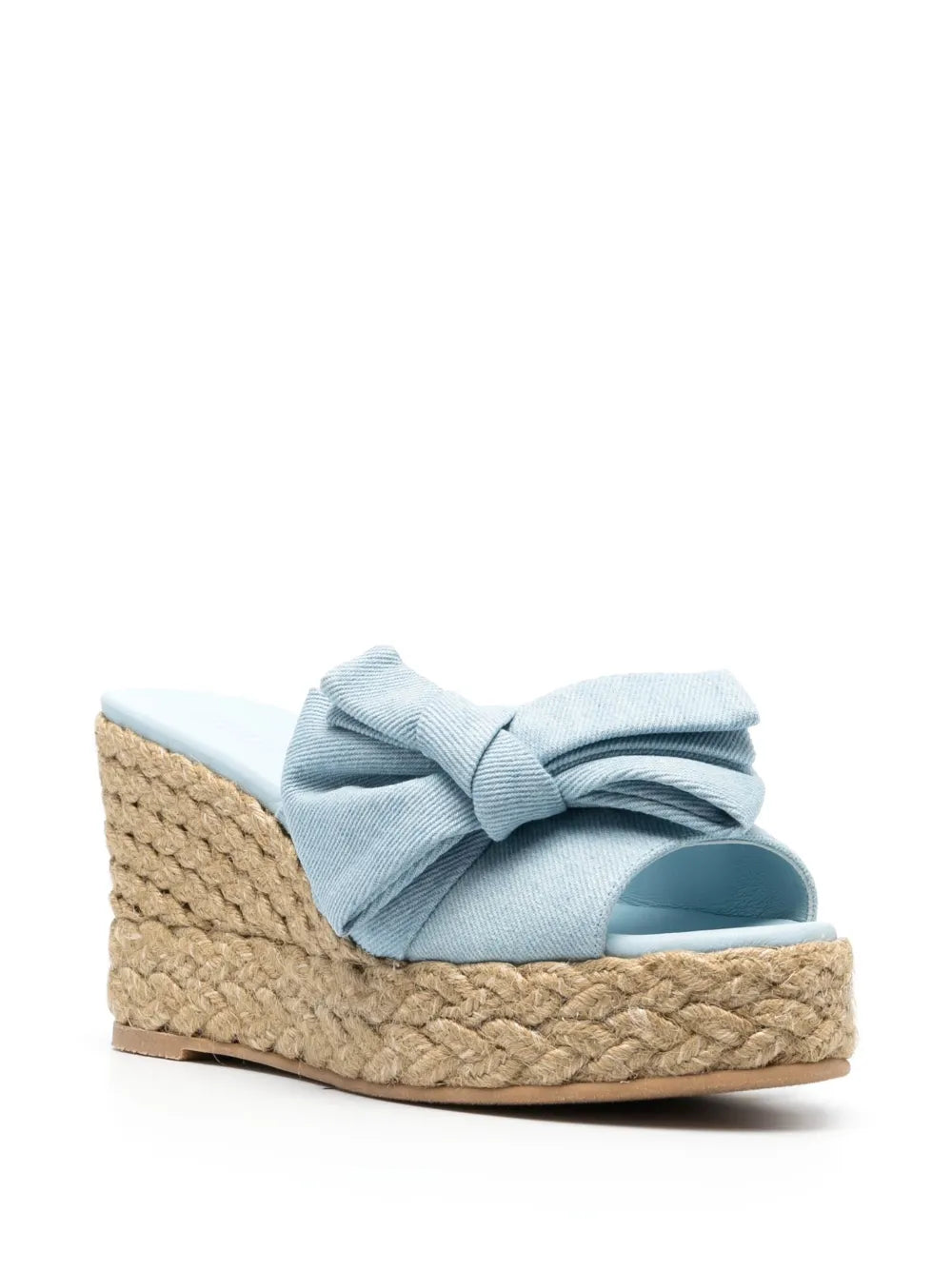 Stuart Weitzman Loveknot Espadrille 100mm wedge sandals