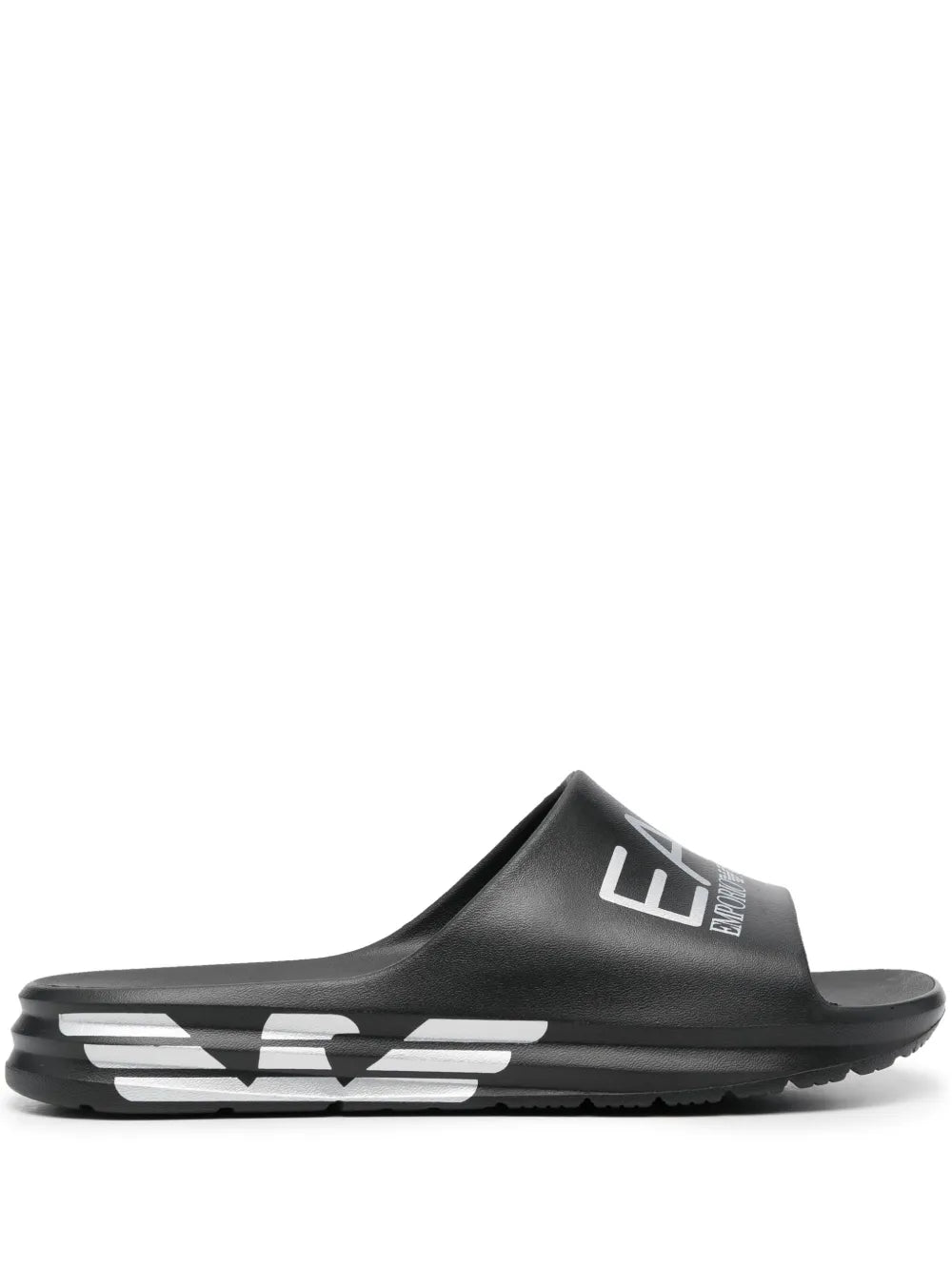 Ea7 Emporio Armani logo-print slip-on slides