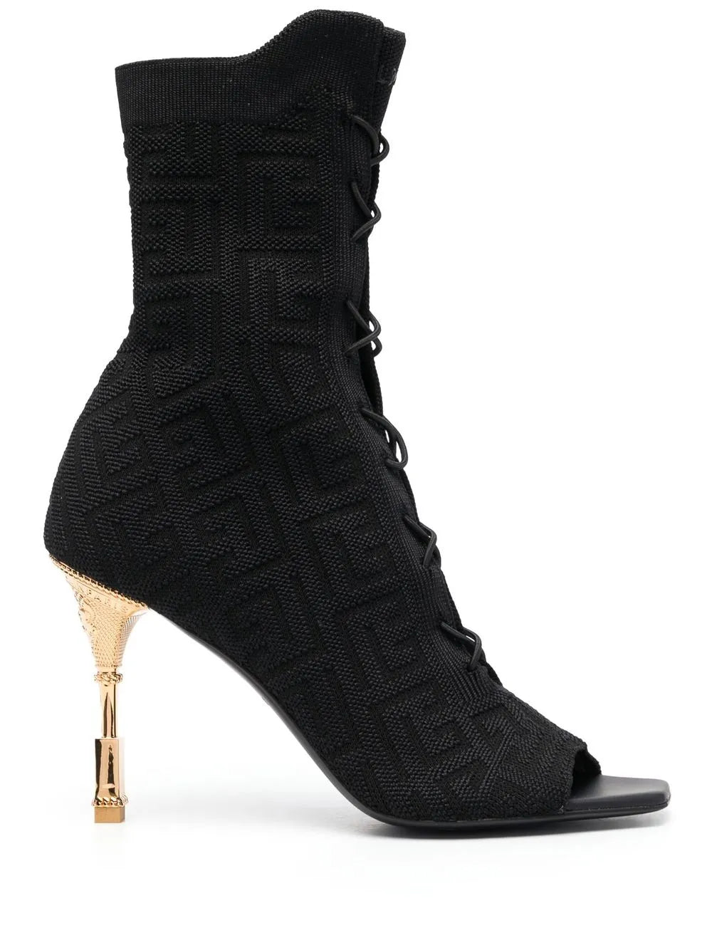 Balmain Moneta monogram lace-up boots