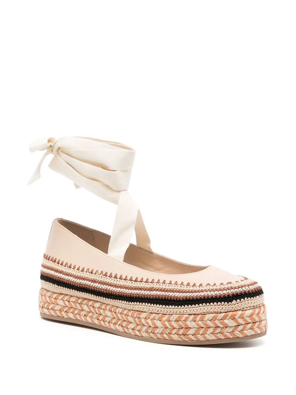 Ulla Johnson Yelena crochet flatform espadrilles