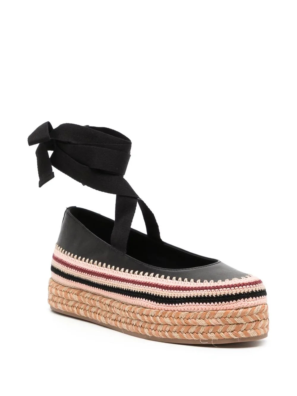 Ulla Johnson Yelena crochet flatform espadrilles