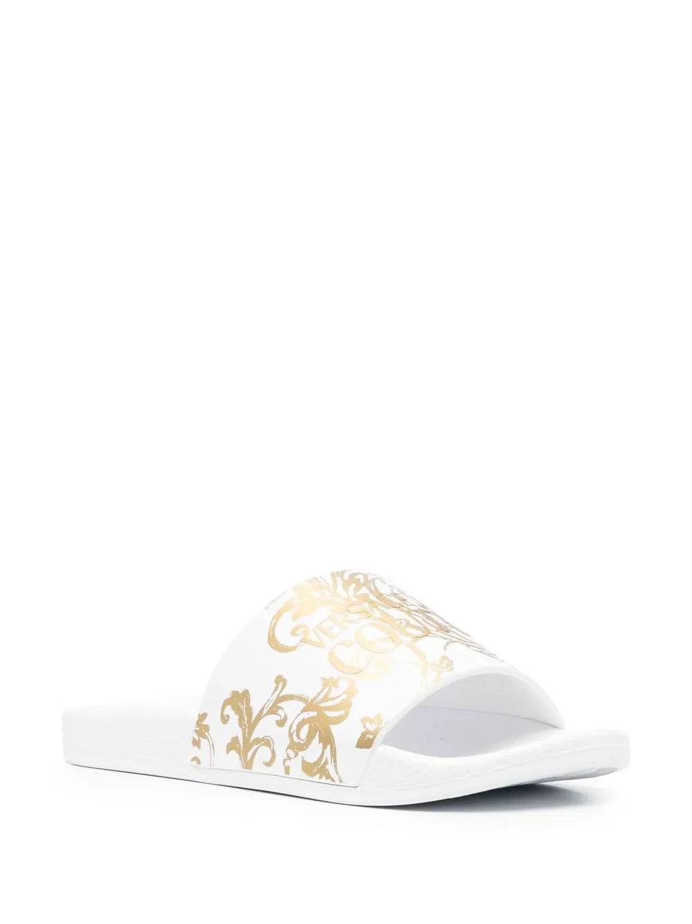Versace Jeans Couture 'Barocco' print slides