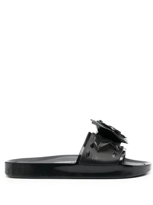 Melissa x Undercover x Melissa Beach Slide rose-appliqué slides