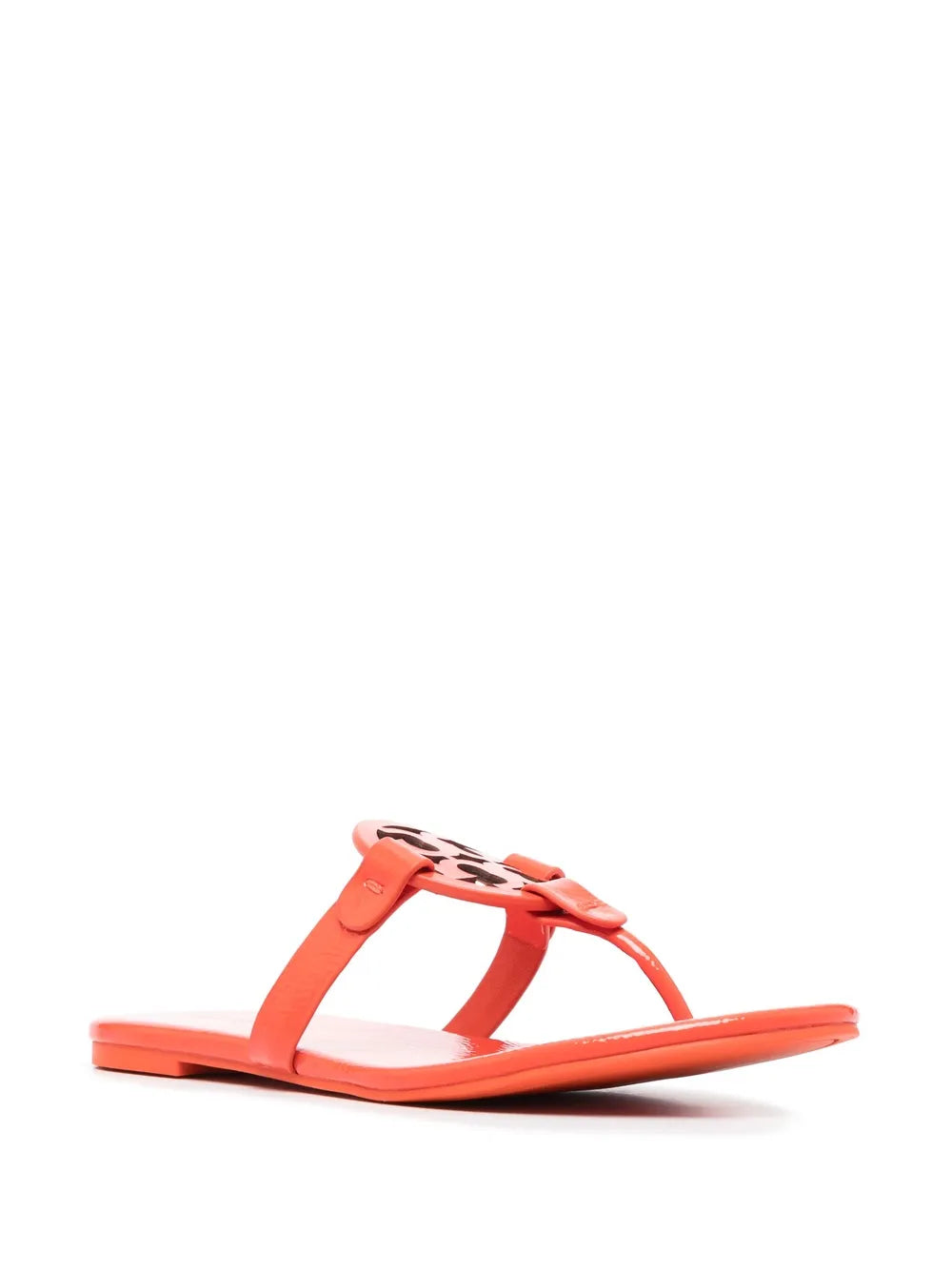 Tory Burch logo-patch detail slides