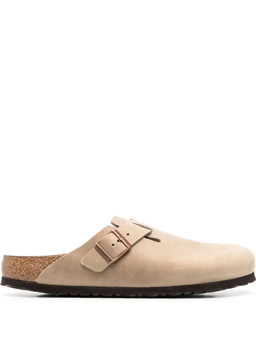 Birkenstock buckle-detail round-toe slippers