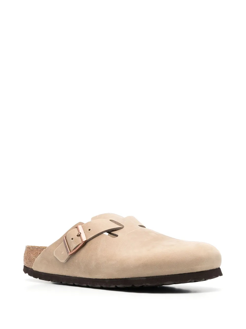 Birkenstock buckle-detail round-toe slippers