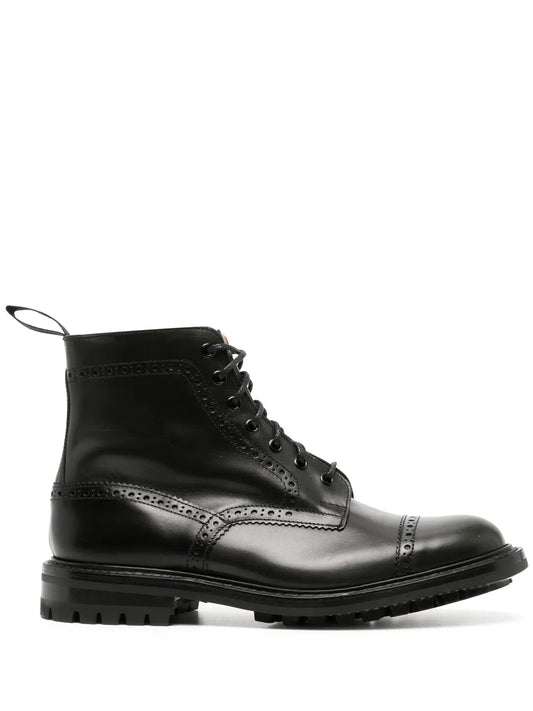 Tricker's lace-up leather ankle boots