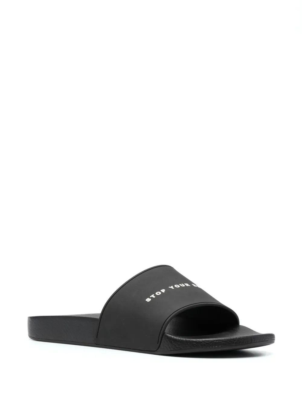Rick Owens DRKSHDW slogan-print slides