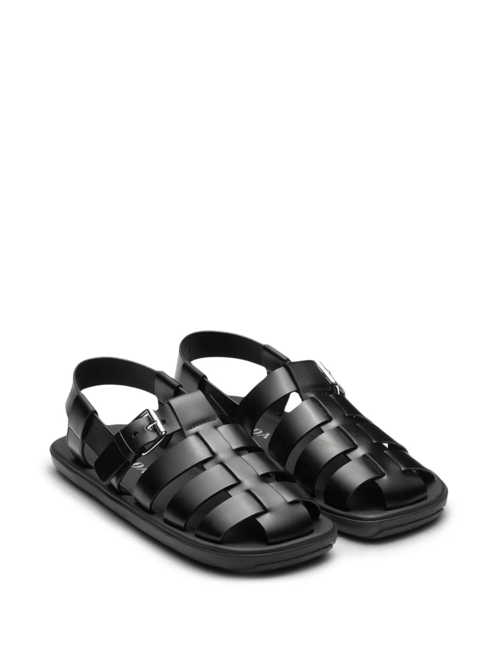 Prada interwoven straps flat sandals