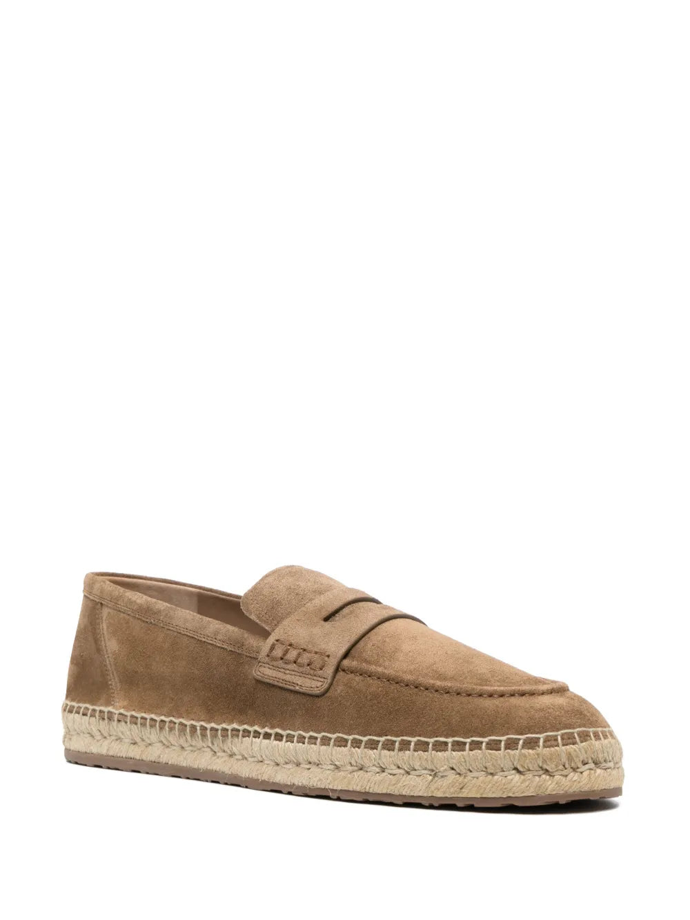 Gianvito Rossi round-toe suede espadrilles