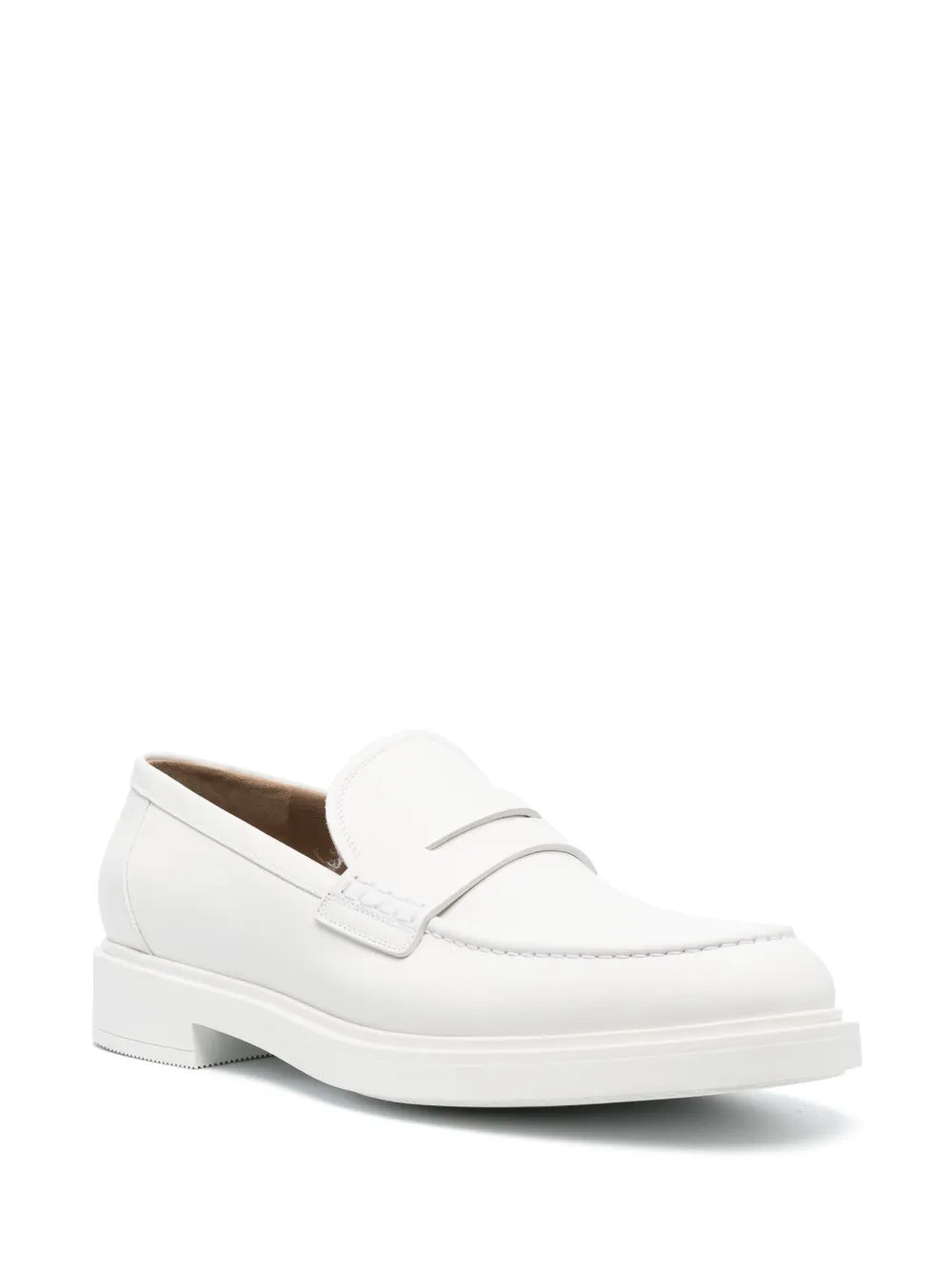 Gianvito Rossi leather penny loafers