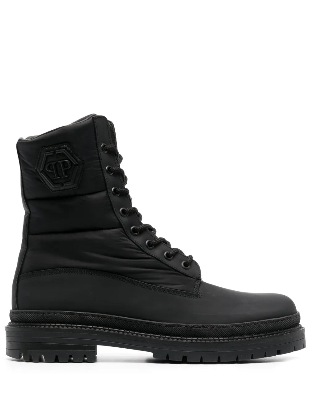 Philipp Plein logo-embossed ankle boots
