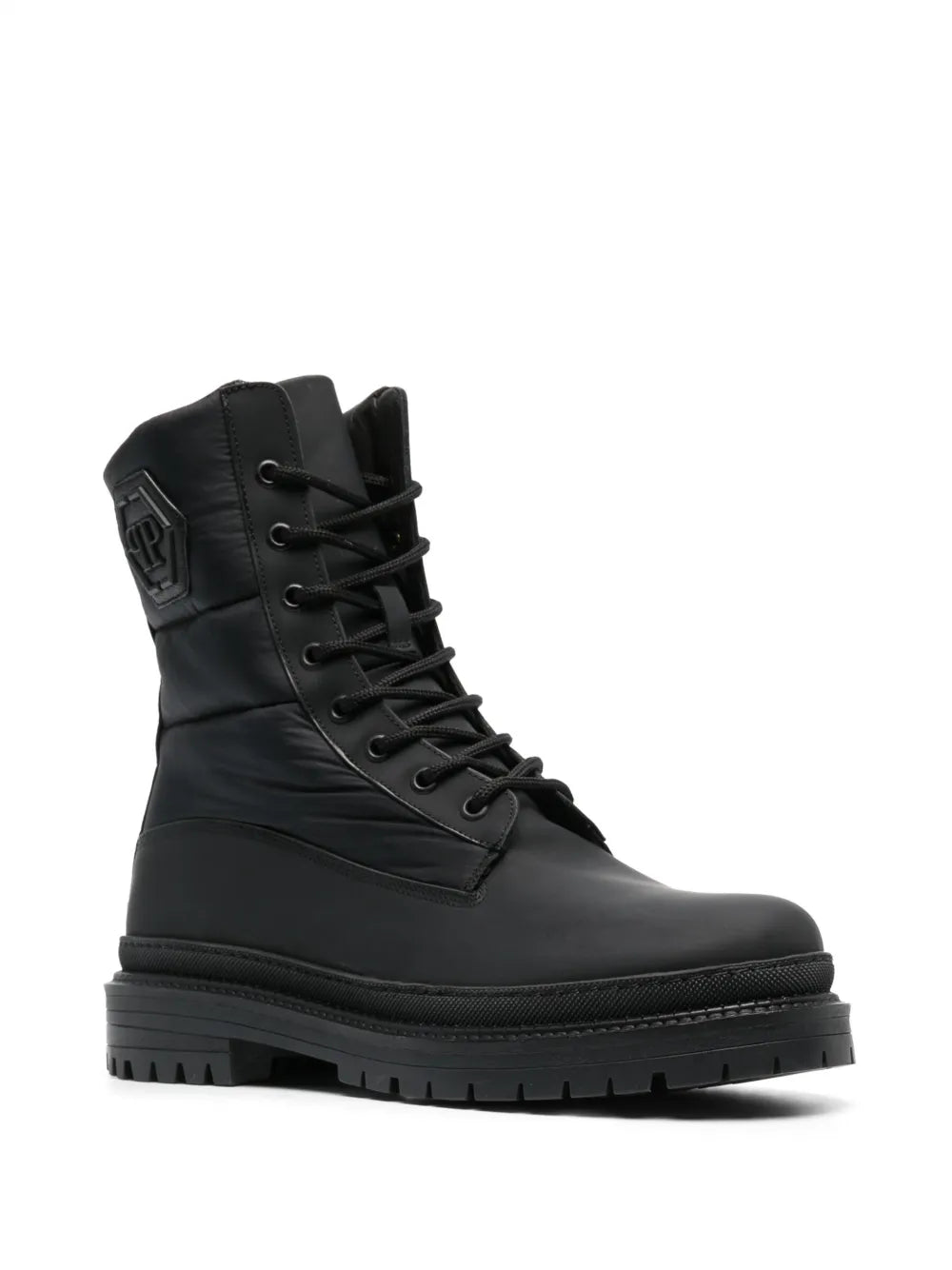 Philipp Plein logo-embossed ankle boots