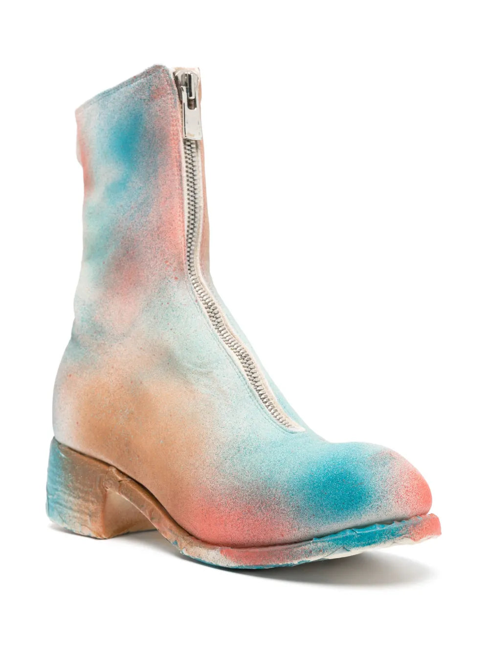 Guidi spray-paint effect boots