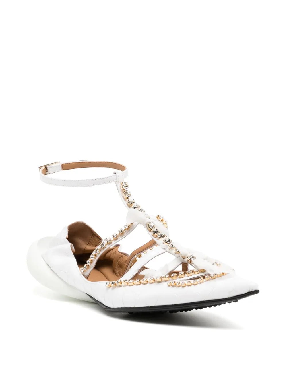 13 09 SR Tootsy Croco leather ballerina flats