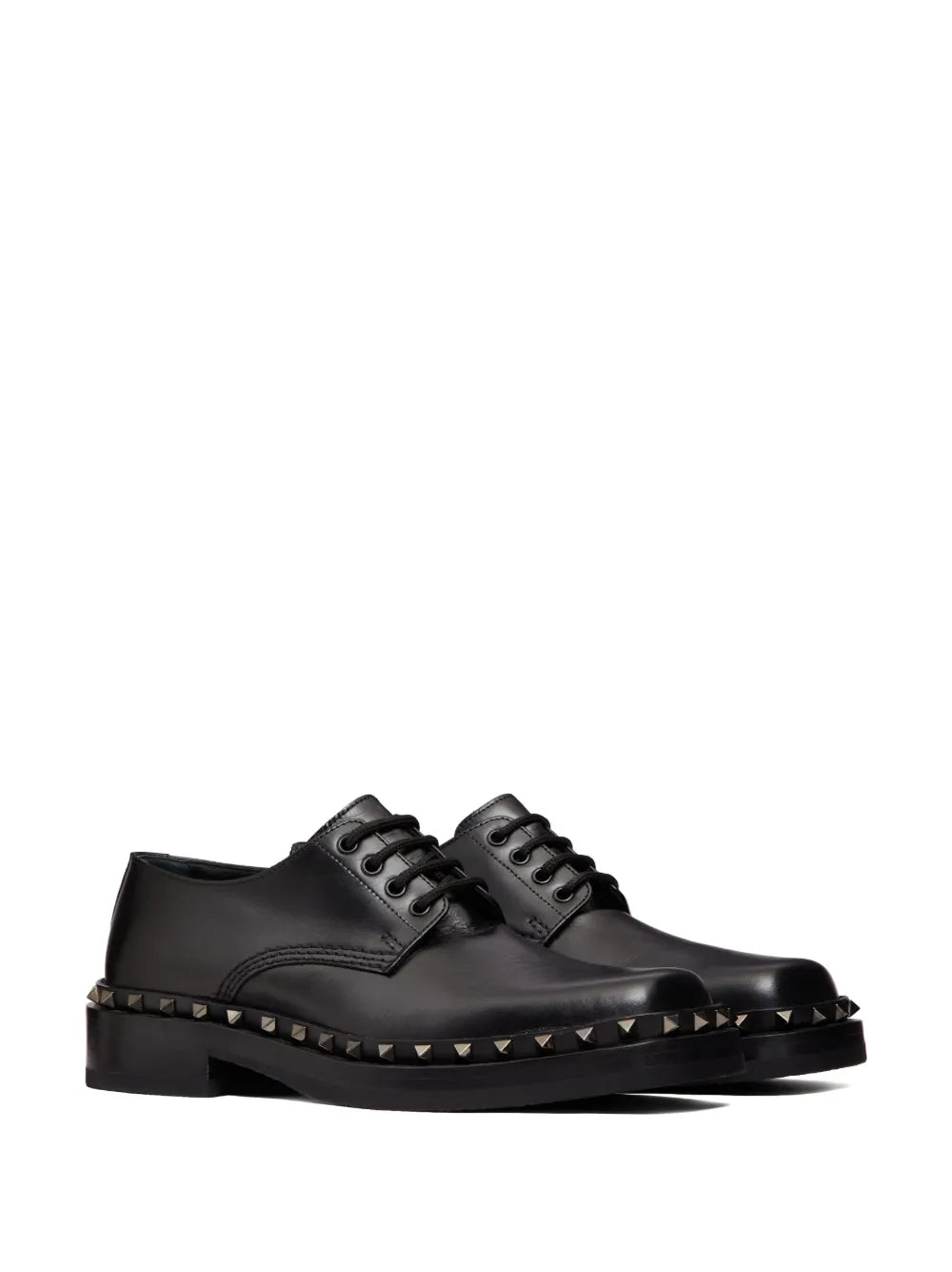 Valentino Garavani M-Way Rockstud leather Derby shoes