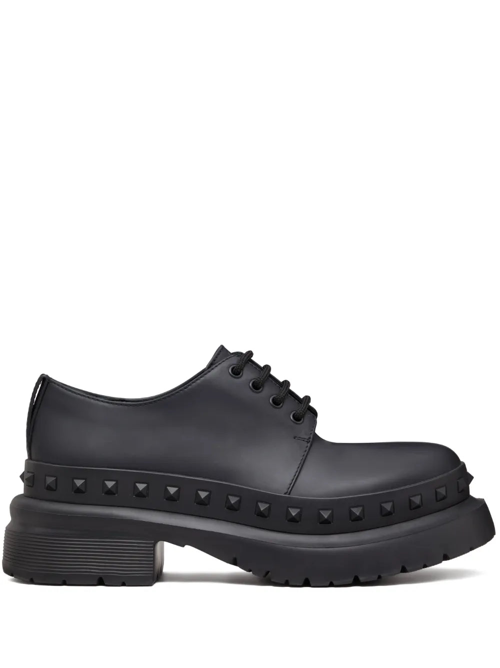 Valentino Garavani M-Way Rockstud leather Derby shoes