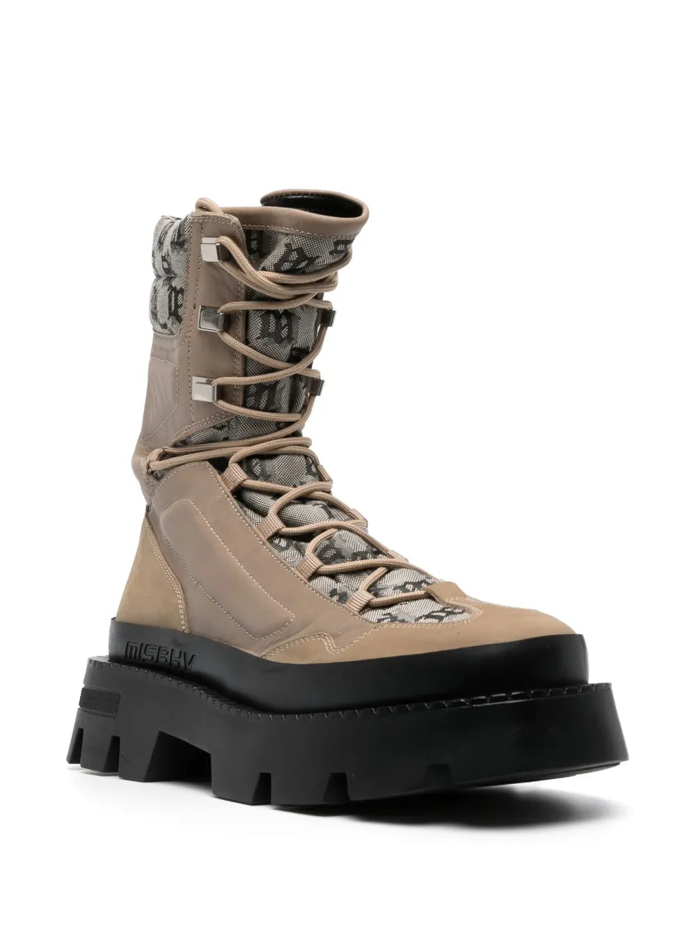 MISBHV Ibiza jacquard-monogram boots
