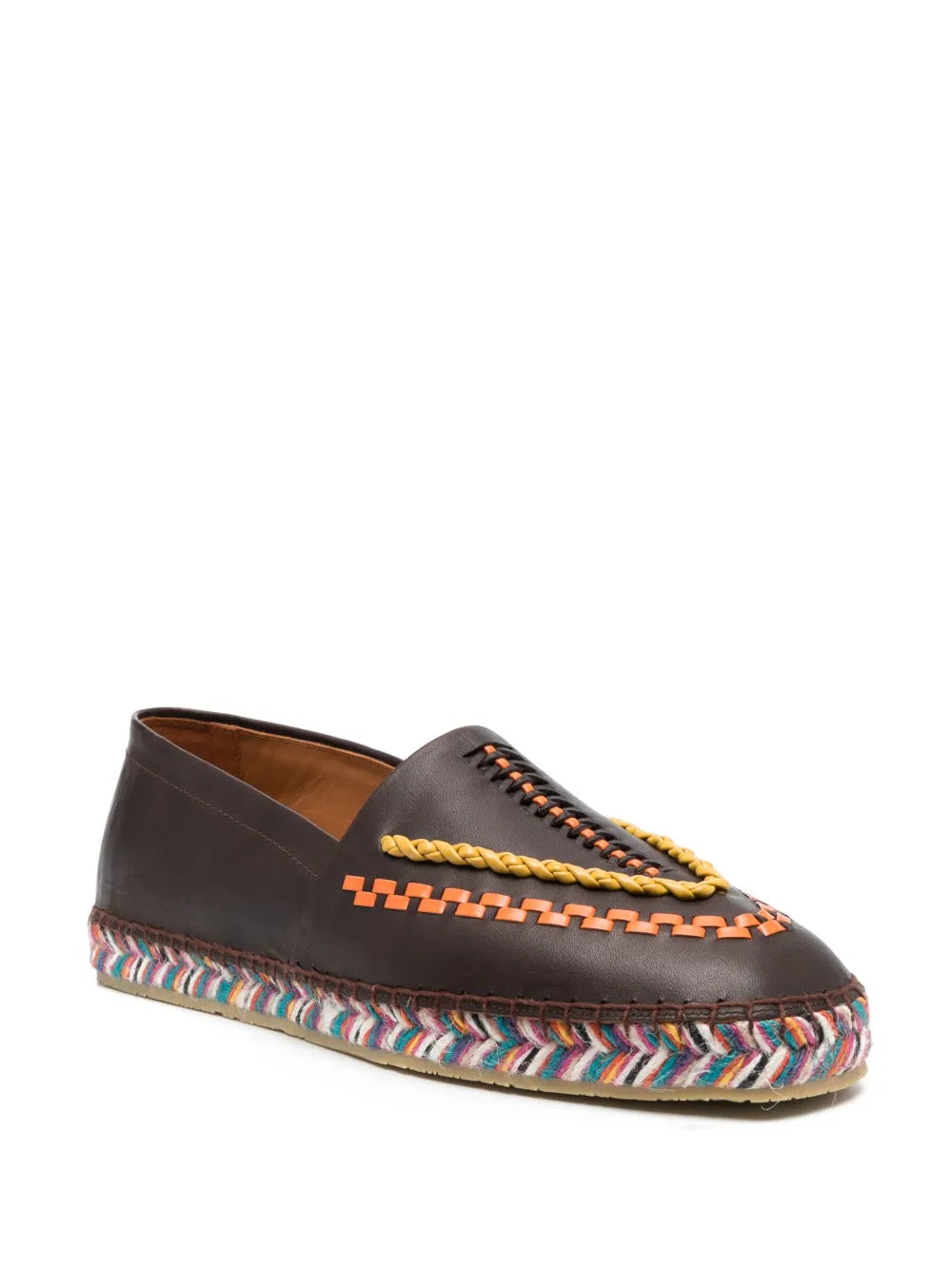 ETRO whipstitch-trim detail loafers