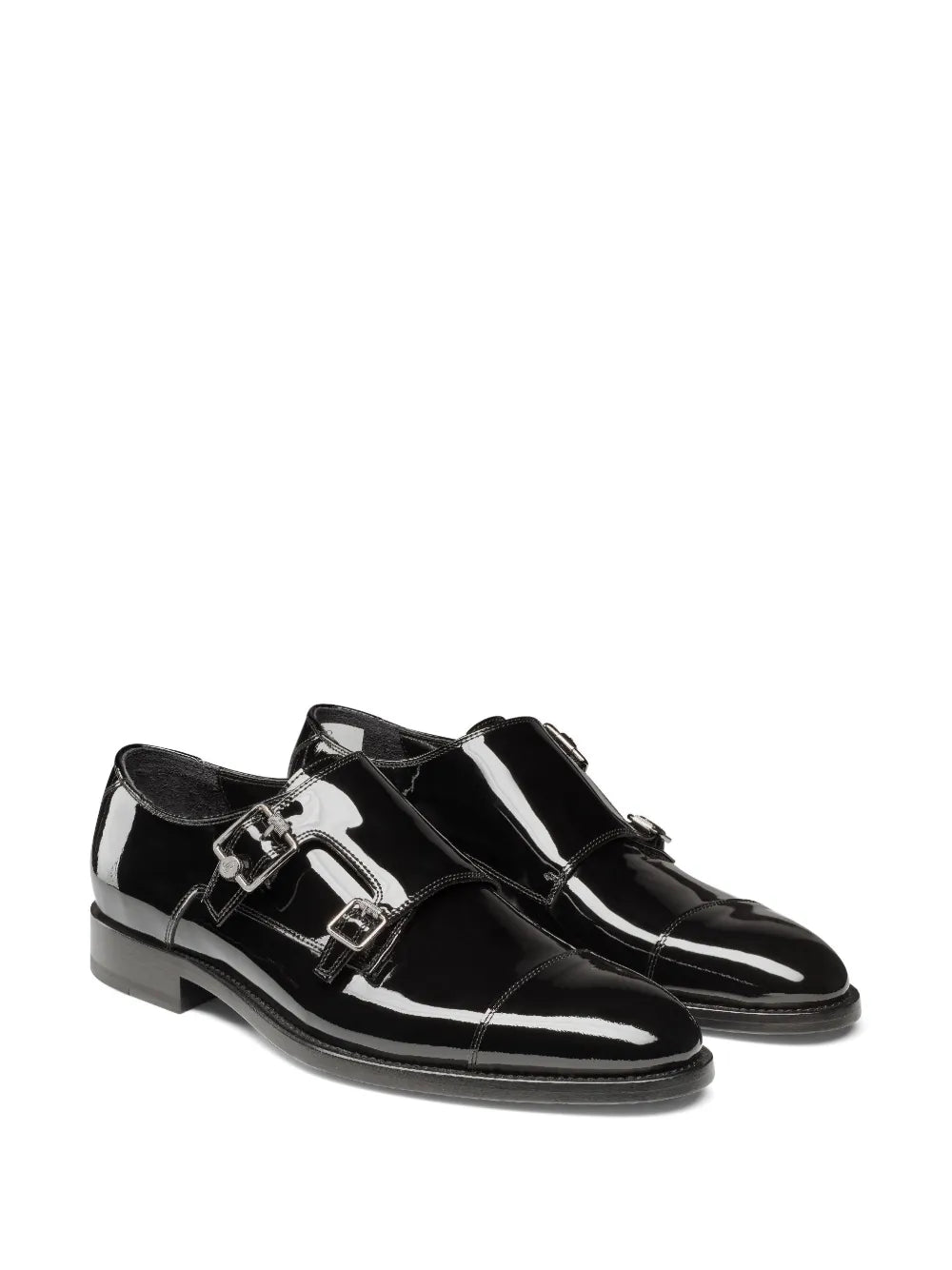 Jimmy Choo Finnion leather monk shoes