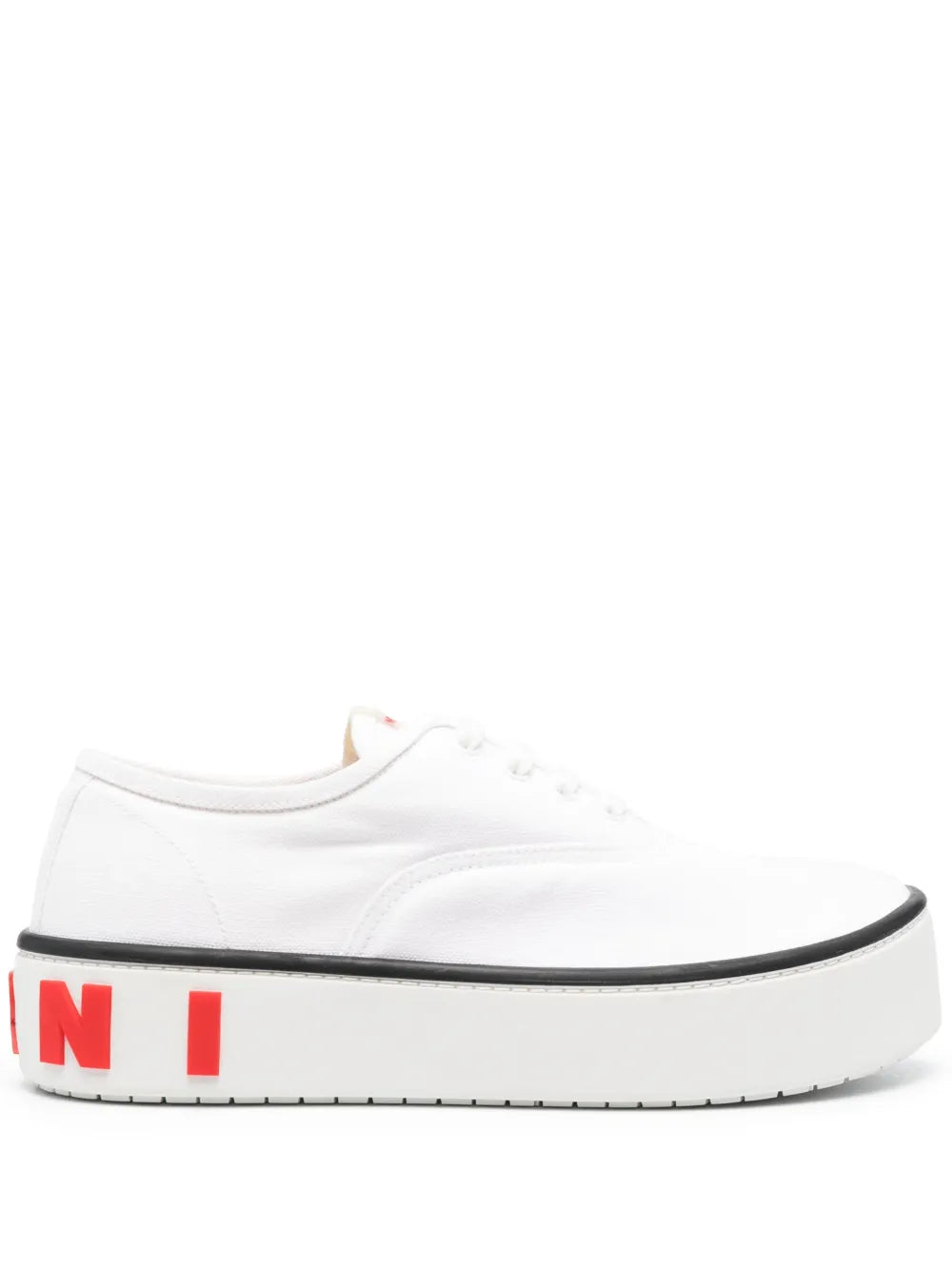 Marni logo-embossed flatform sneakers