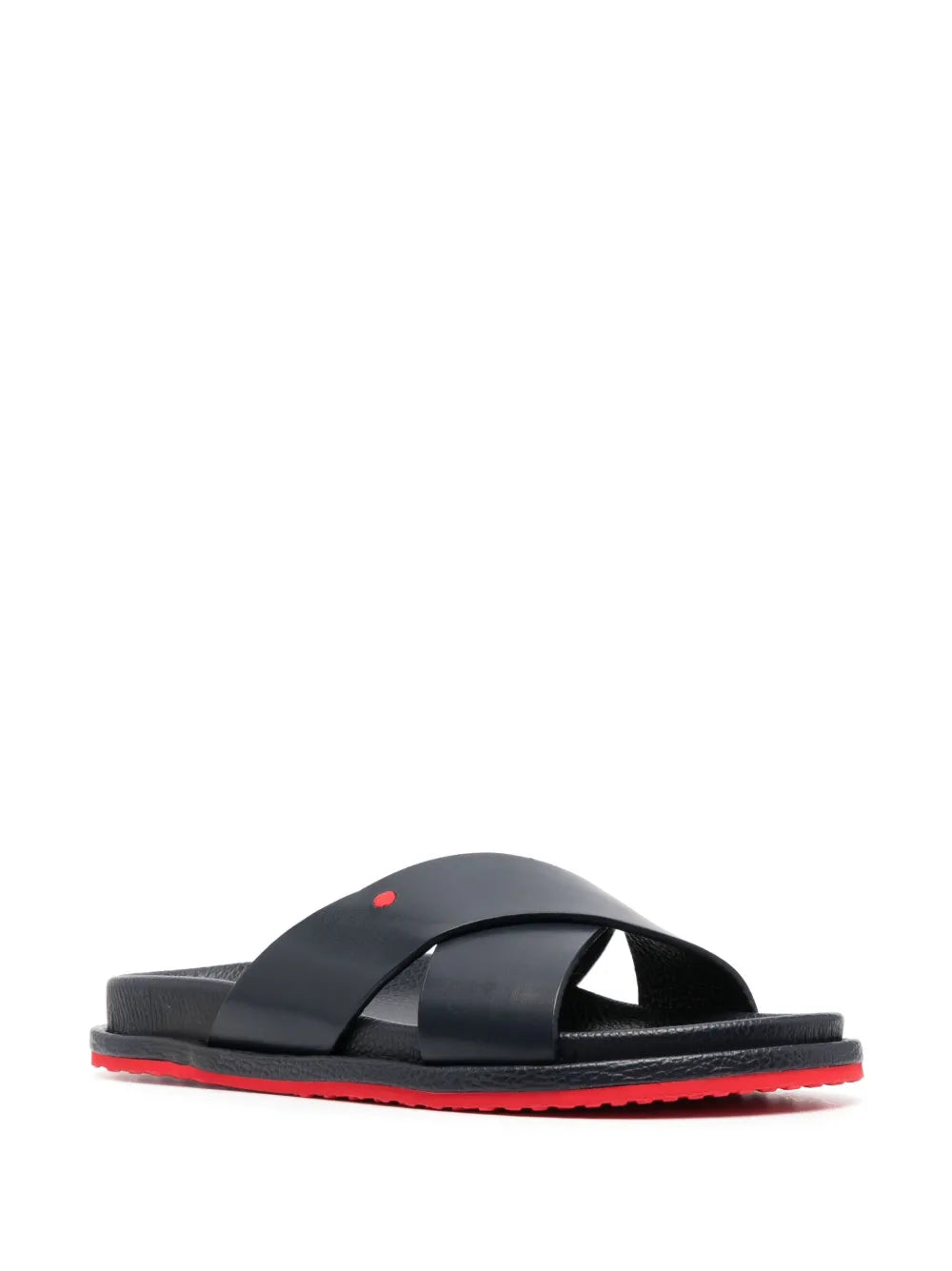 Kiton crossover-strap slip-on sandals