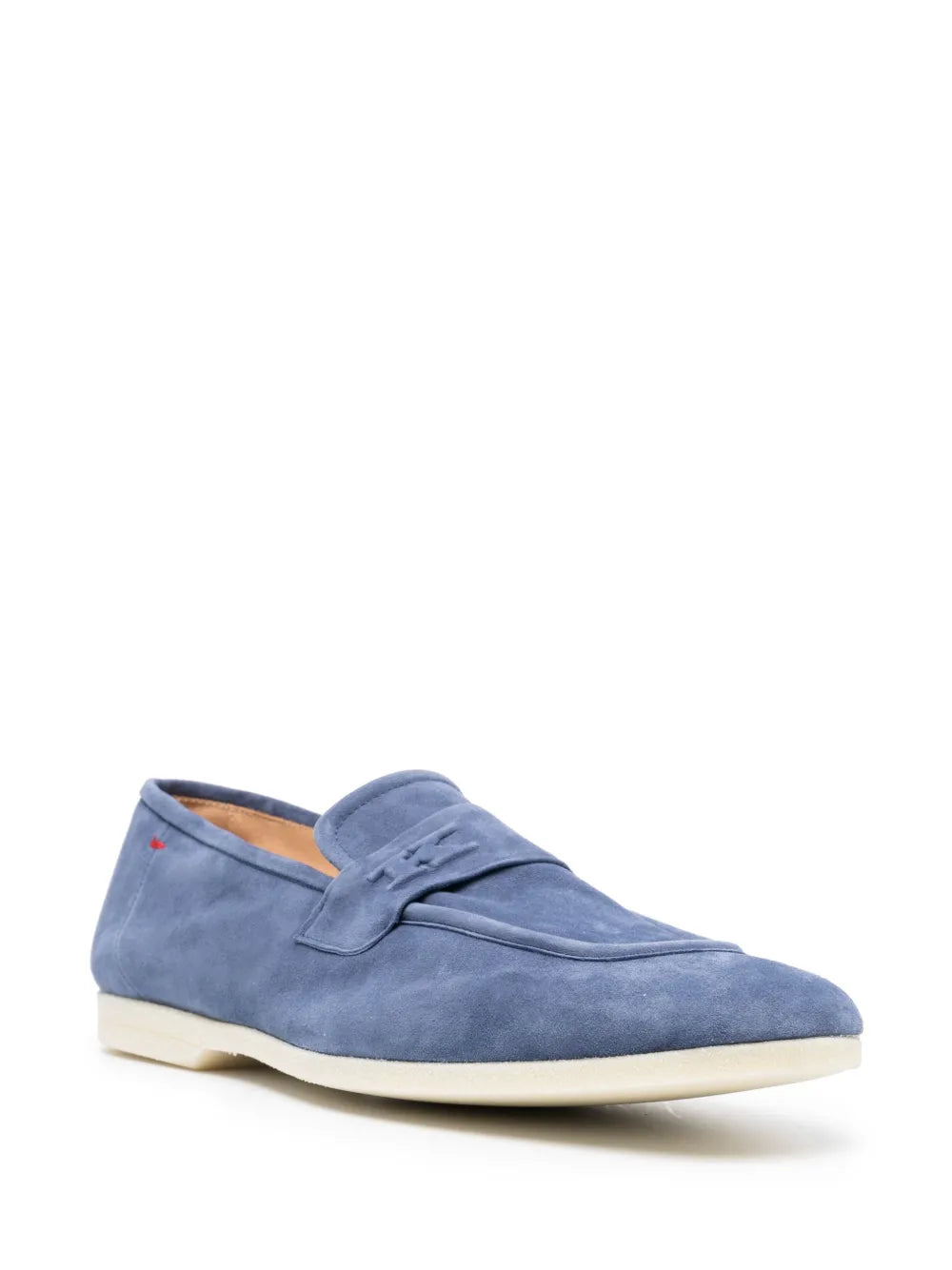 Kiton square-toe suede loafers