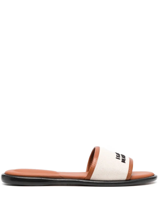 ISABEL MARANT Vikee logo-embroidered sandals
