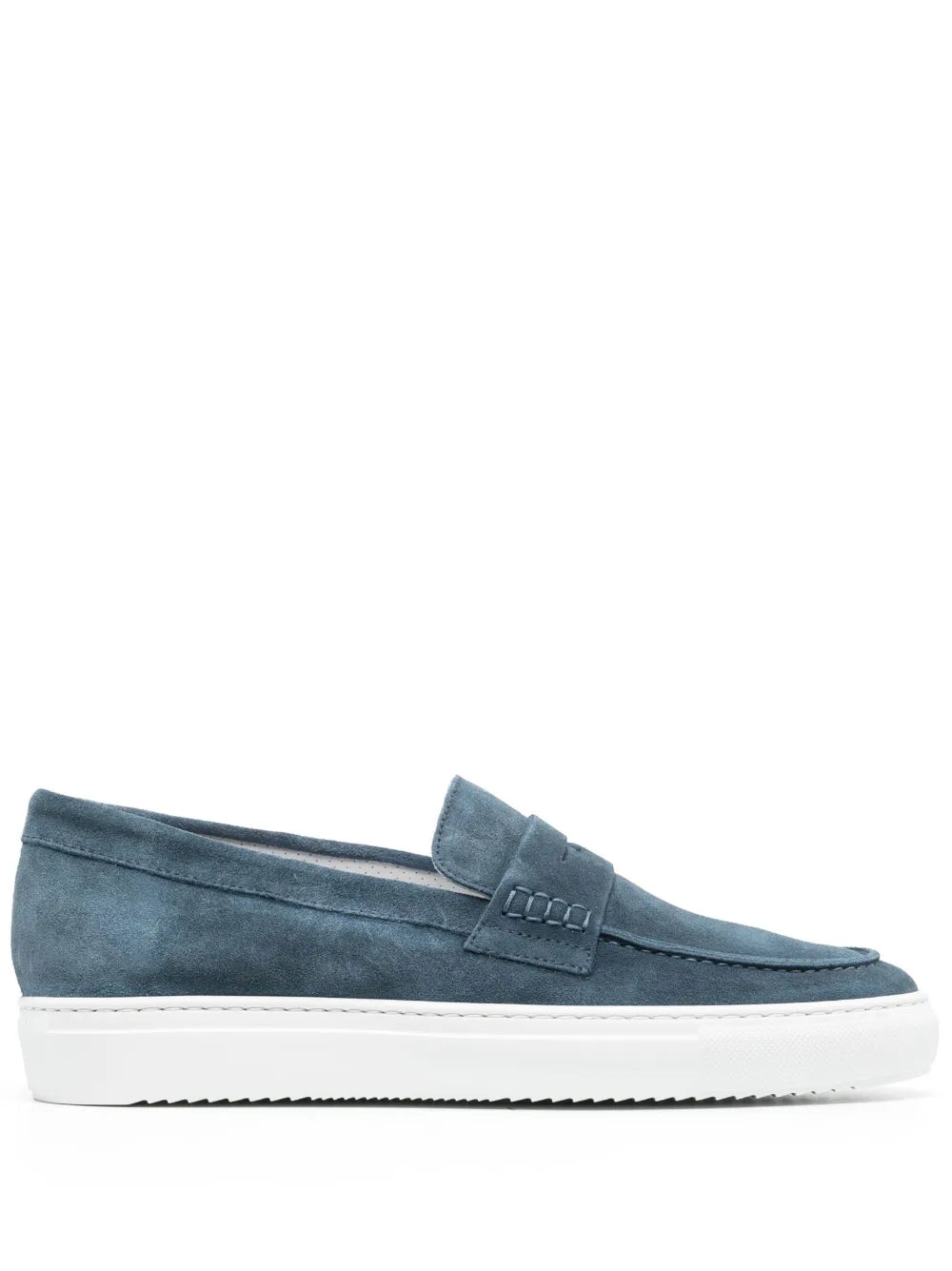 Doucal's penny slot suede boat shoes