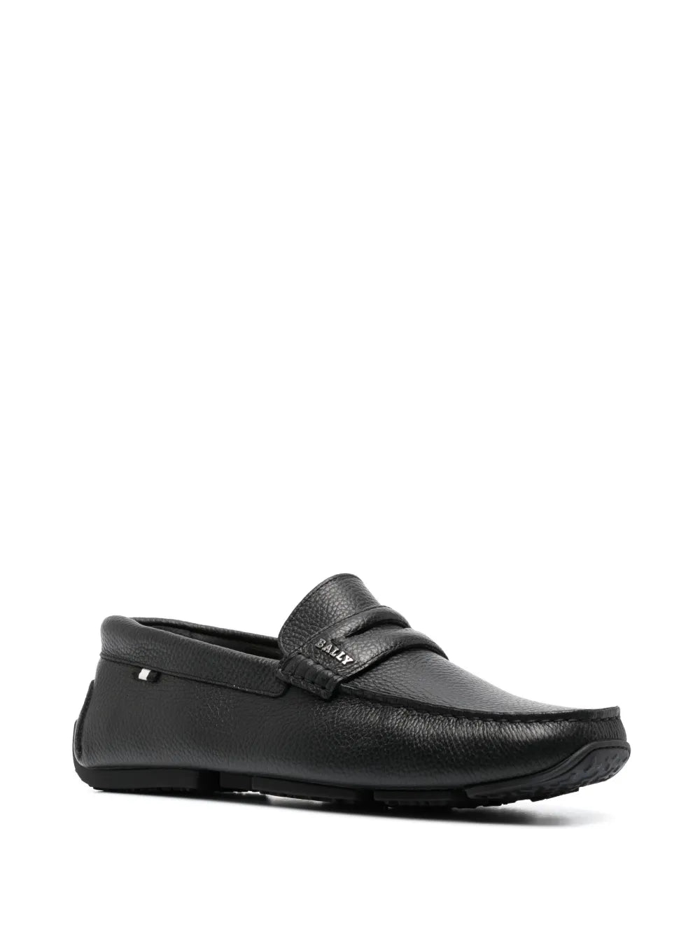 Bally grained-texture leather loafers