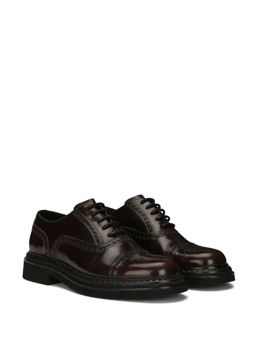 Dolce & Gabbana Francesina leather Derby shoes