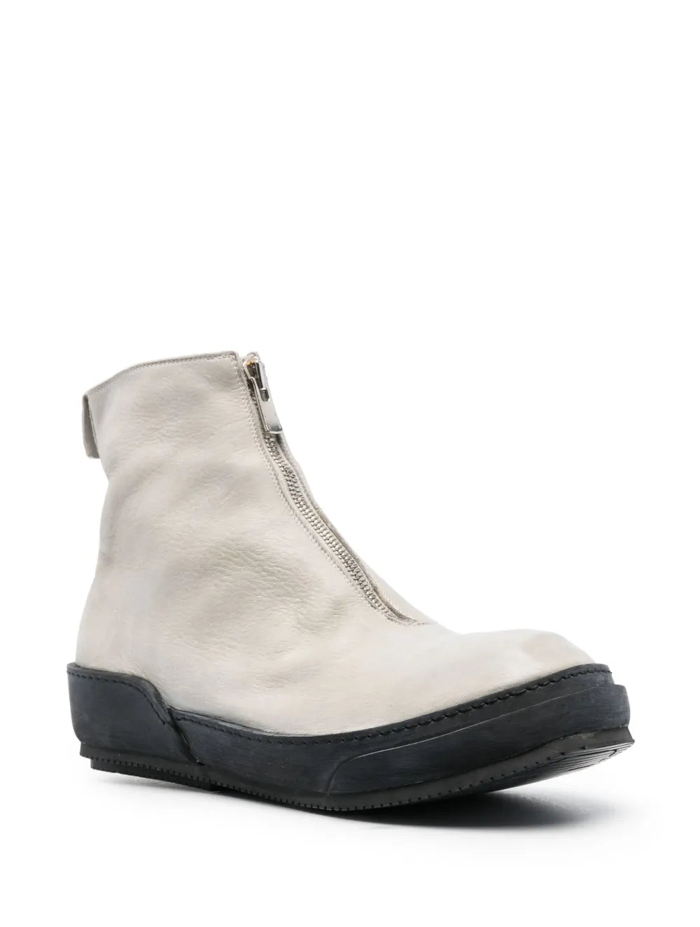 Guidi round-toe zip-up boots