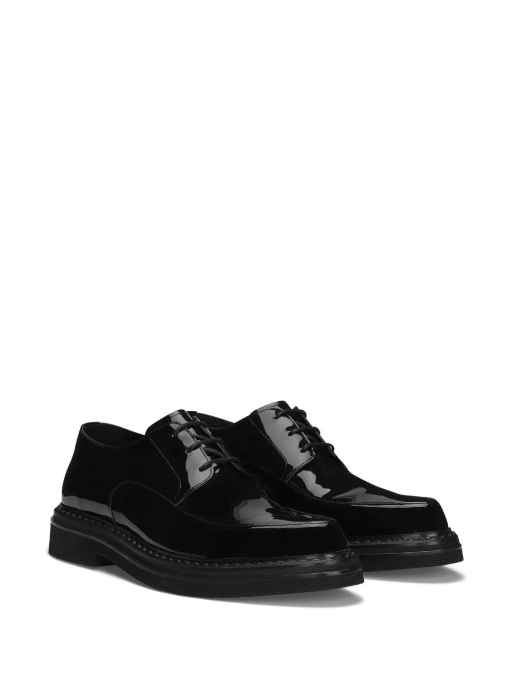 Dolce & Gabbana Paint leather derby shoes