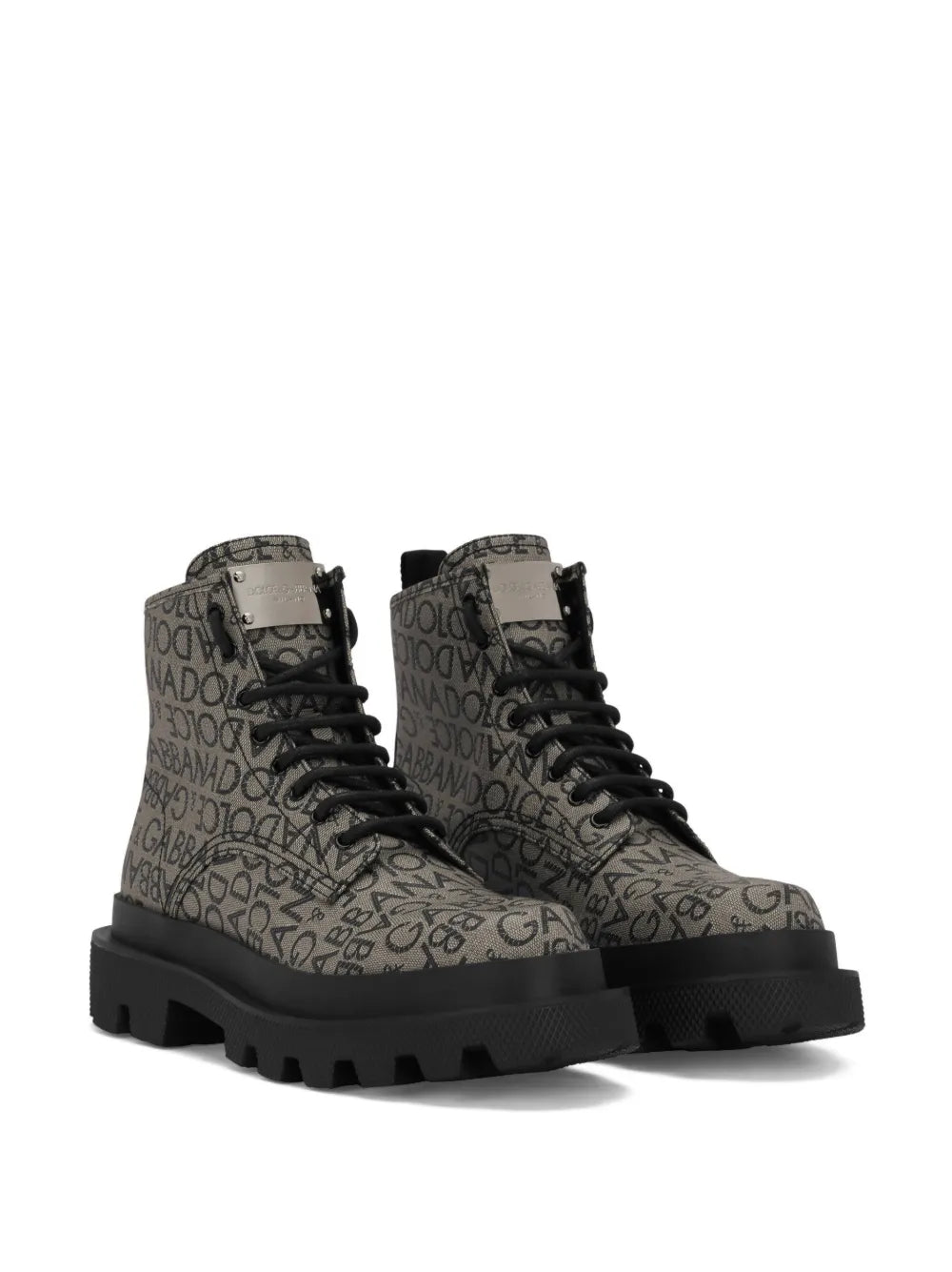 Dolce & Gabbana logo-jacquard ankle boots