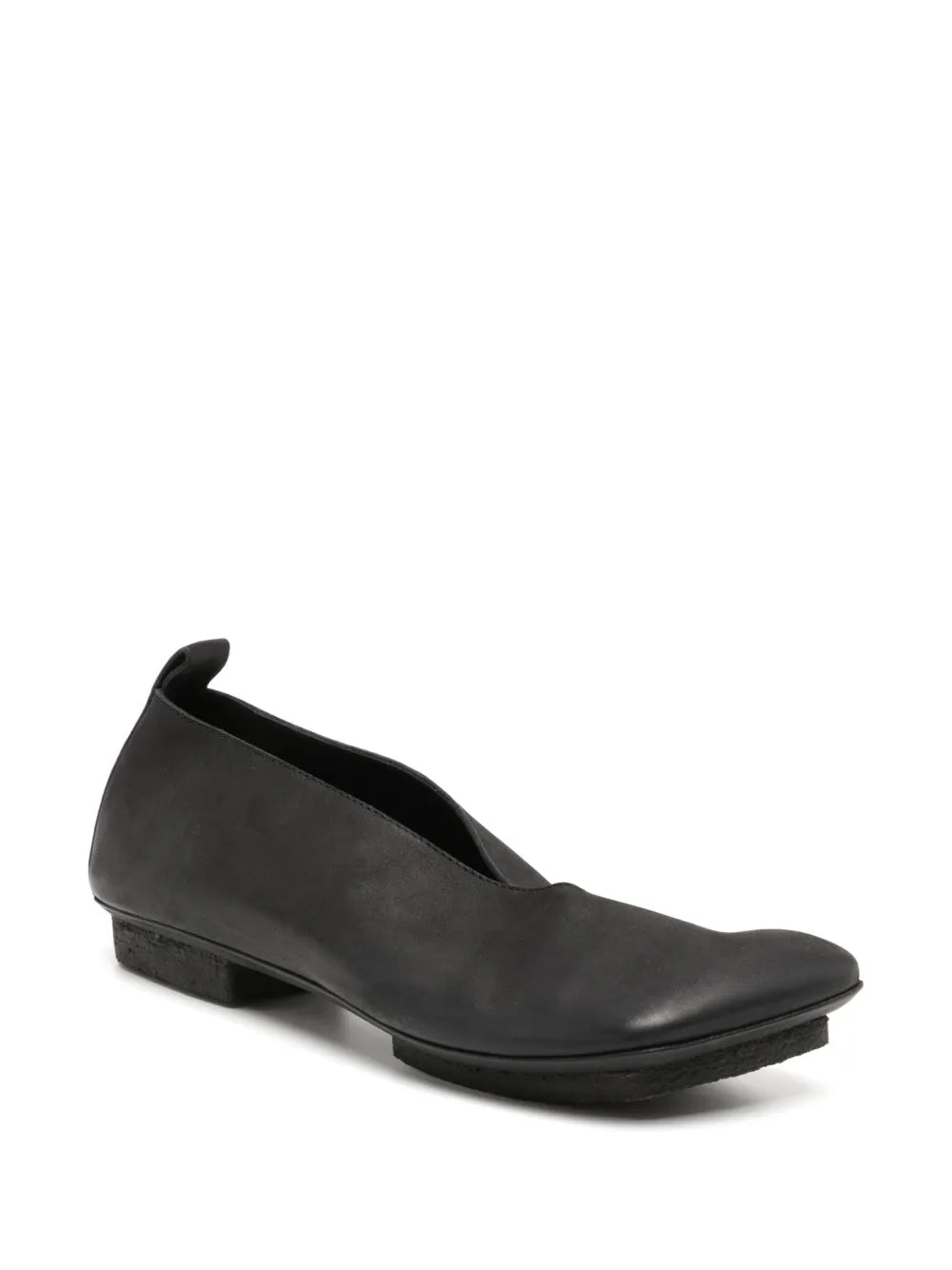 Uma Wang asymmetric-toe leather ballerinas