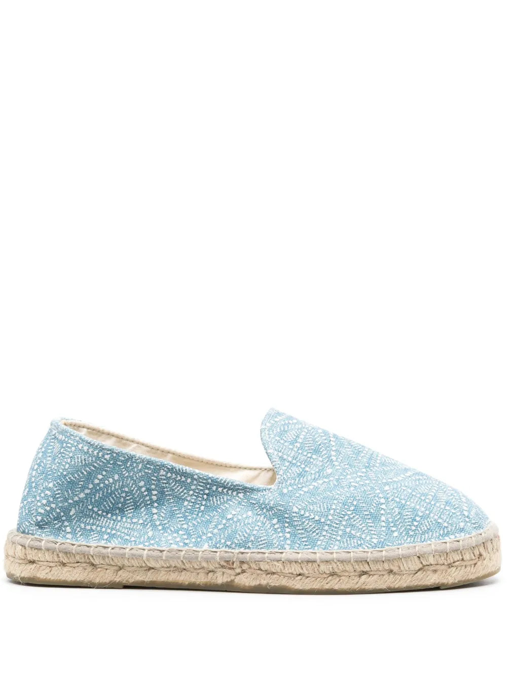 Manebi geometric-pattern raffia espadrilles
