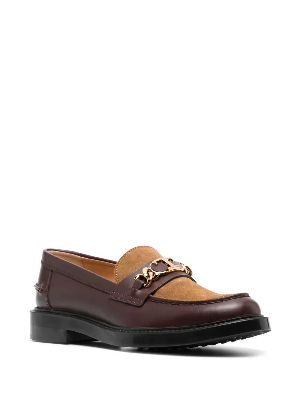 Tod's logo-plaque panelled loafers