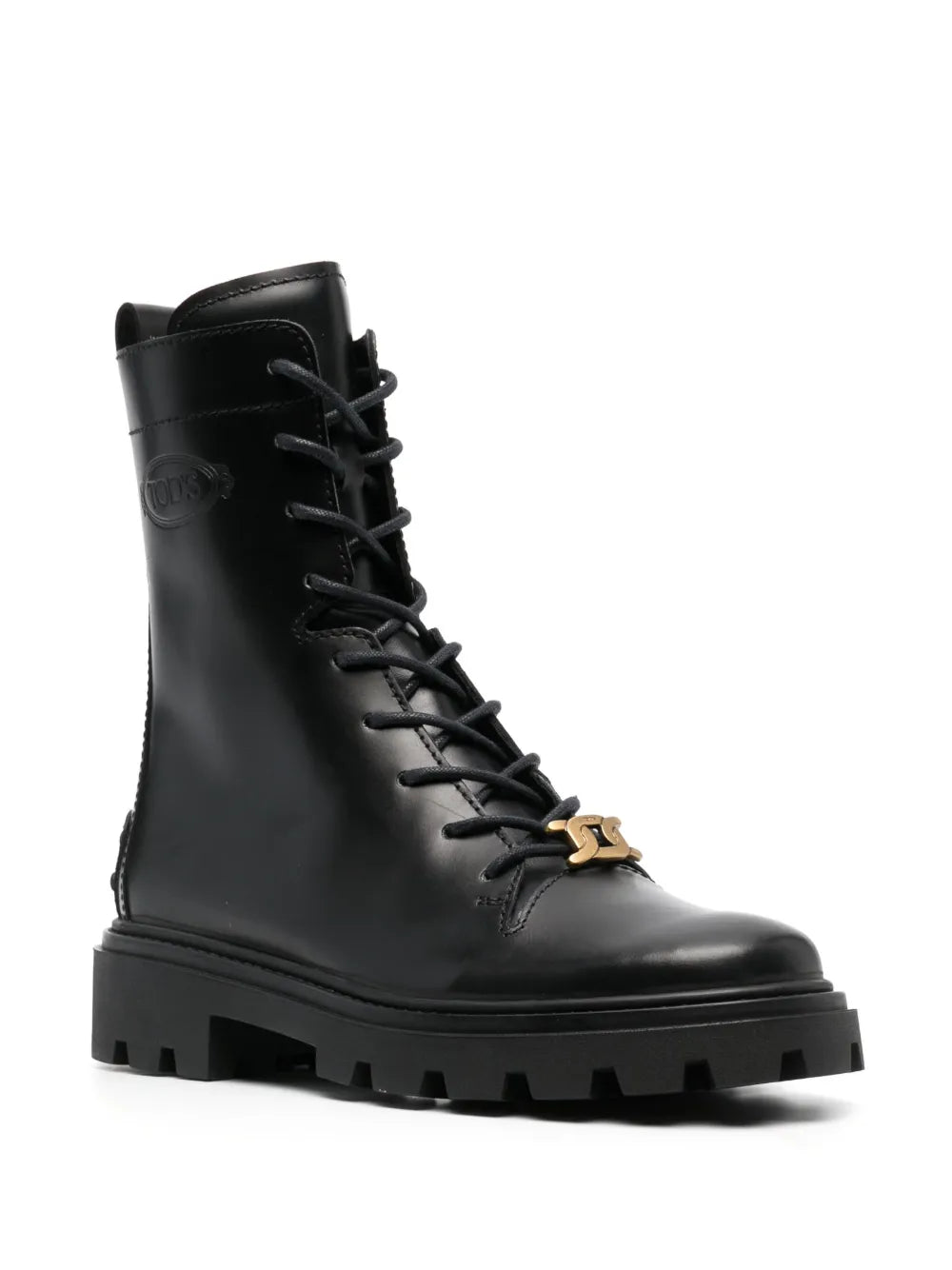 Tod's logo-plaque leather boots