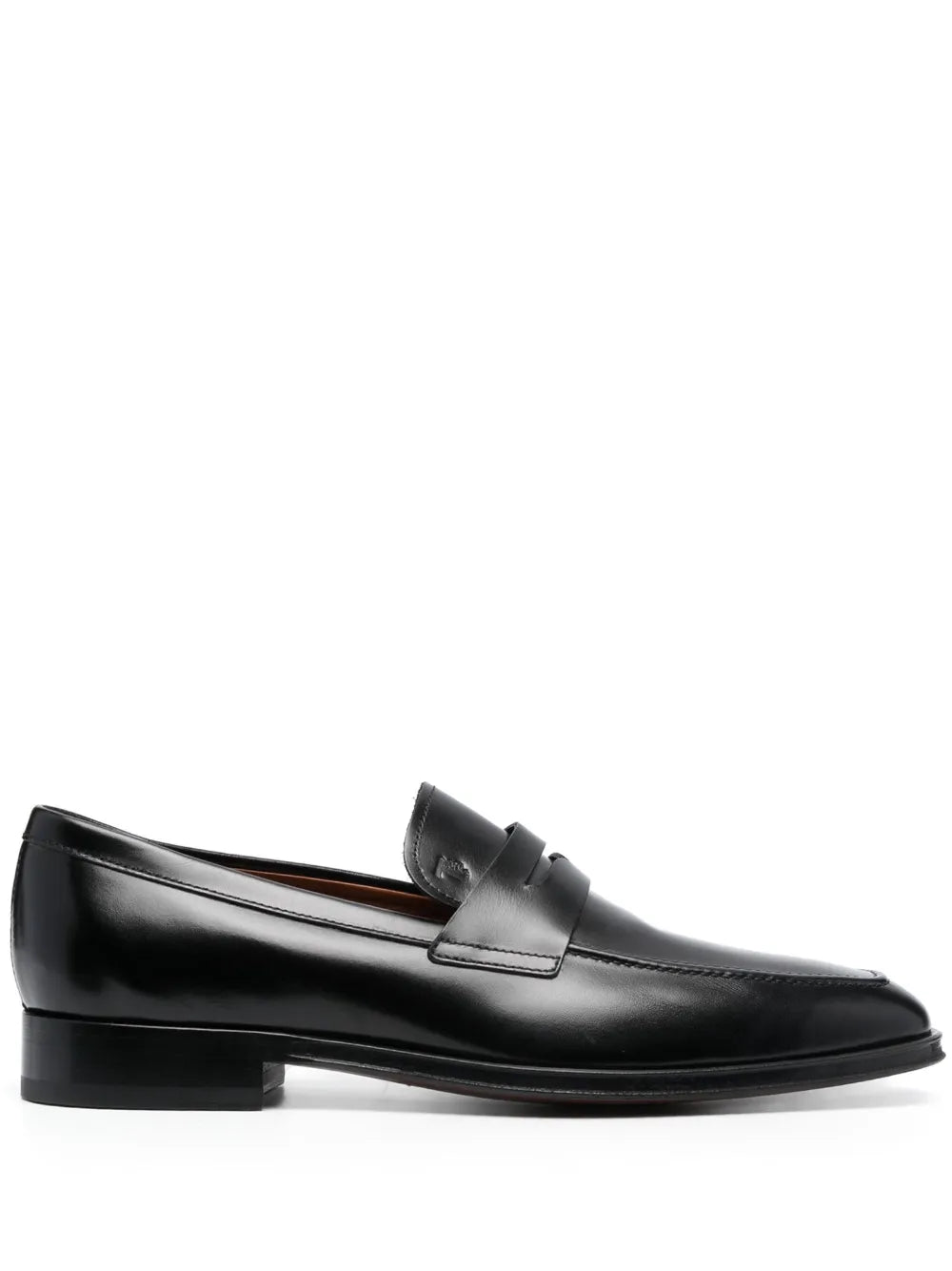 Tod's square-toe high-shine loafers