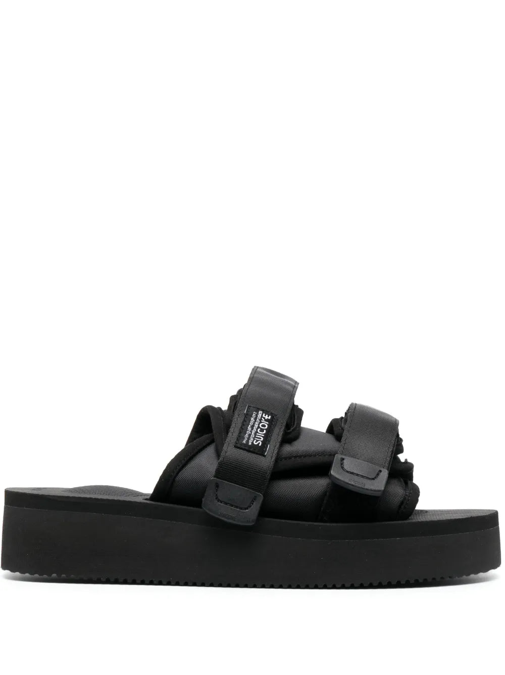 Suicoke logo-patch slip-on slides