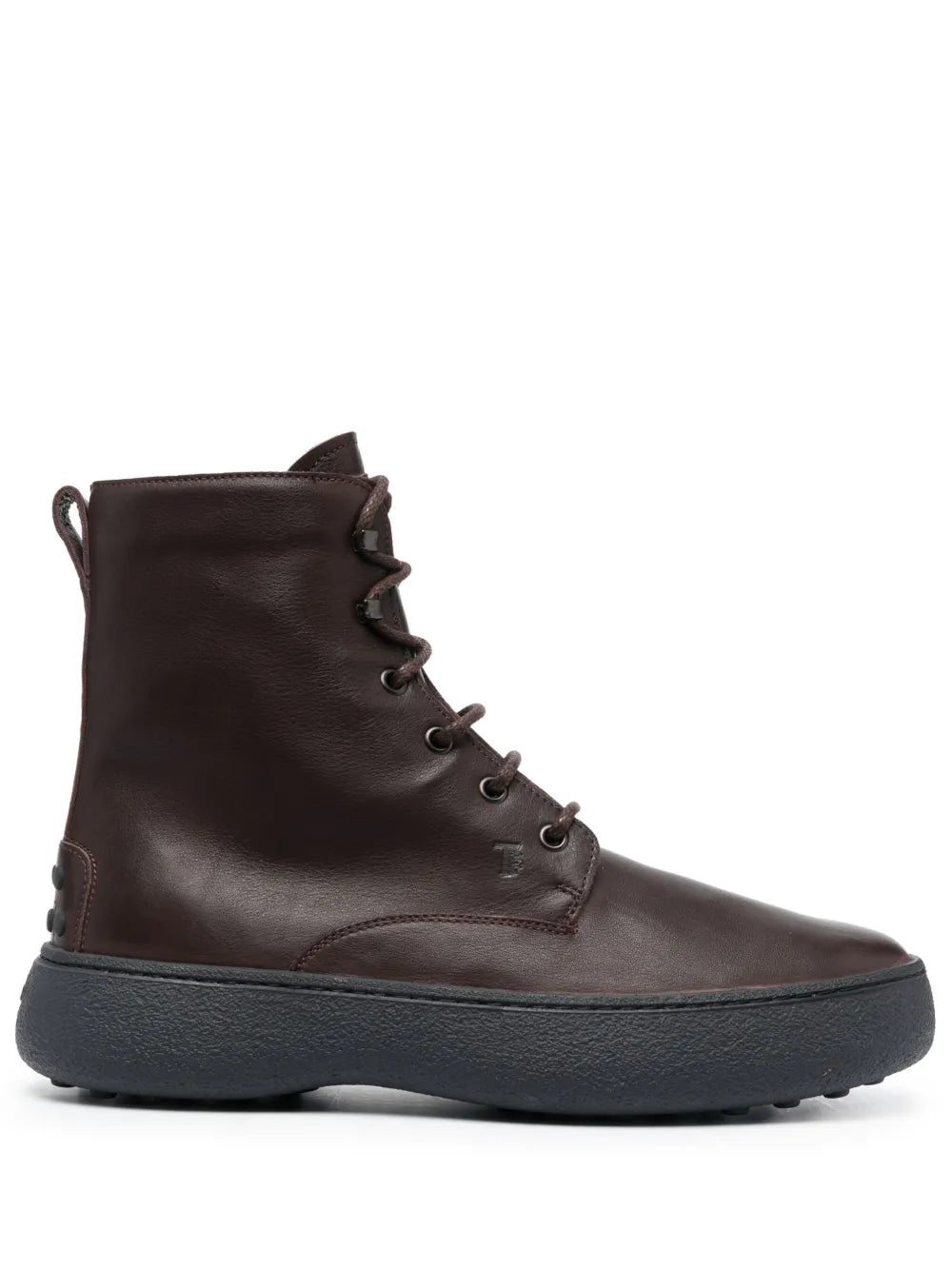 Tod's round-toe lace-up leather boots